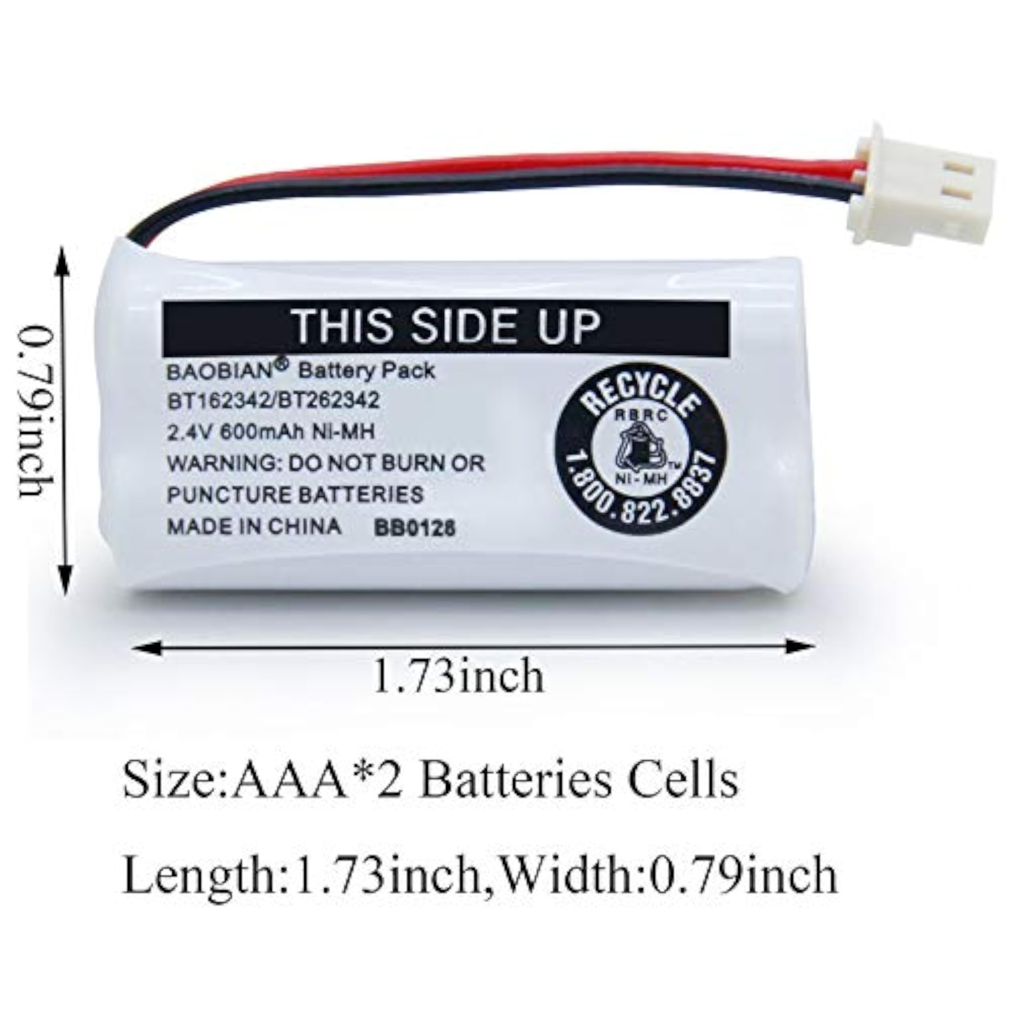 Cordless Phone Compatible with VTech CS6114, AT&T EL52300
