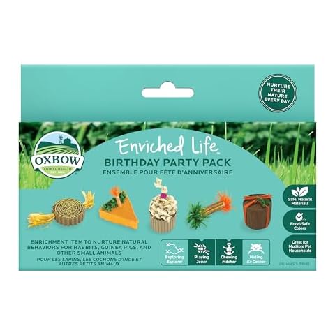 Oxbow Enriched Life Birthday Party Pack - Small Pet Toy - Great for Guinea Pigs, Rabbits, and Other Small Animals Cover
