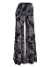 MBJ WB1060 Womens Chic Tie Dye Palazzo Pants XL BLACK