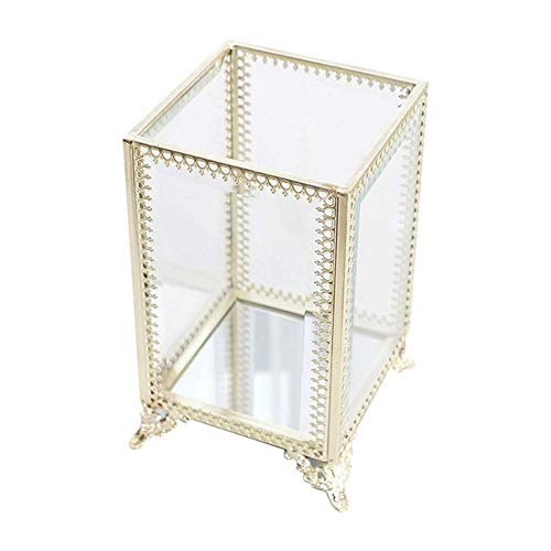 Boîte à bijoux en verre pour coiffeuse moderne et rangement quotidien