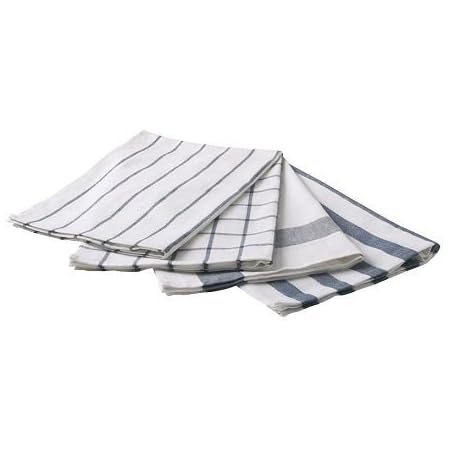 Amazon 限定 Ikea イケア Elly キッチン クロス ホワイト ブルー ４枚セット キッチンクロス オンライン通販