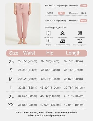 Image of Gihuo Women's Sherpa Lined Sweatpants Winter Warm Fleece Lined Sweatpants with Pockets Fleece Jogger Pants