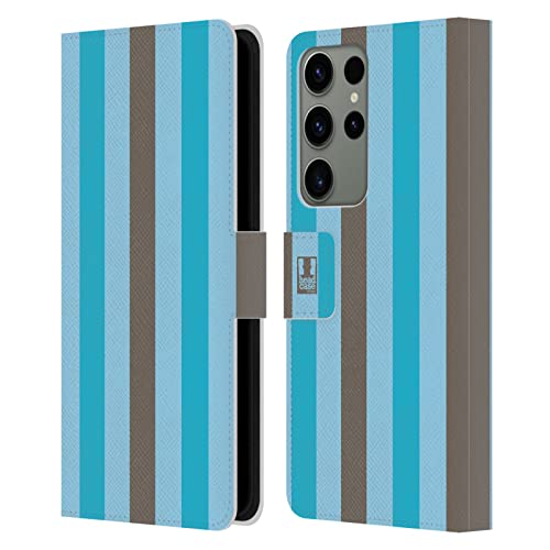 Étui Cuir Samsung Galaxy S23 Ultra Portefeuille avec Emplacements Cartes Choco Bubblegum