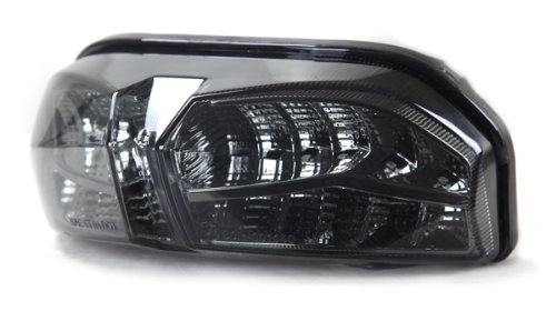 Integrated Sequential Led Tail Lights Smoked Lens For 2011-2013 Yamaha Fz8 #TOP1