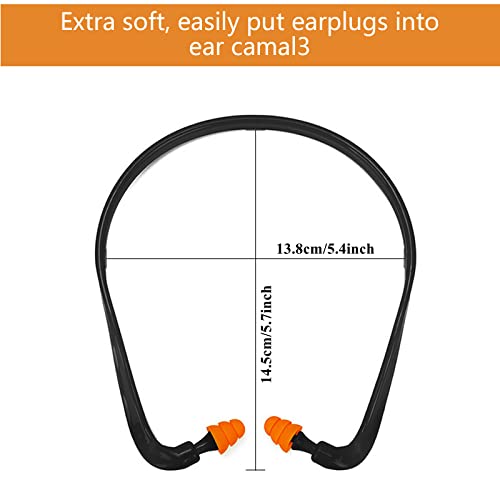 8 Pairs Banded Ear Plugs, Shooting Ear Plugs Silicone Hearing Bands Reusable EarPlugs for Hearing Protection, Noise Reduction, Work, Study, Construction, Sleeping, Concerts, Motor Sports Racing