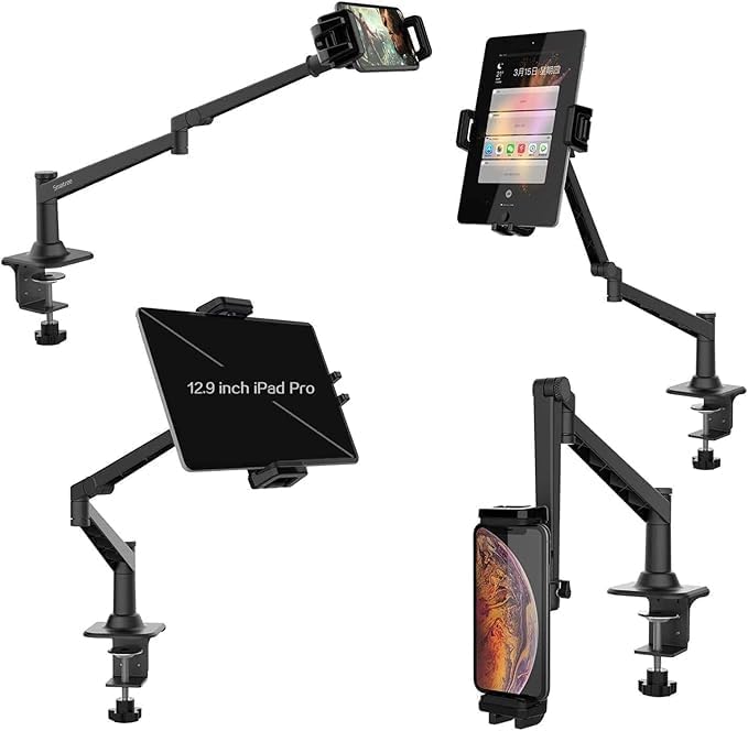 Smatree Soporte de escritorio con brazo de micrófono para micrófono Shure SM7BSM58MV7Blue YetiAT2020 soporte de micrófono Shure SM7B soporte de