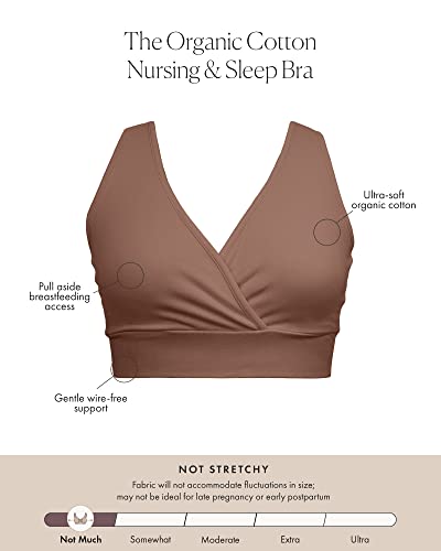 Kindred Bravely Organic Cotton Maternity & Nursing Sleep Bra | Wireless Cotton Bras for Women2