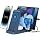 Wireless Charger for iPhone - 5 in 1 Charging Station for Multiple Devices Apple: Fast Wireless Charging Stand Dock for iPhone 17 16e 16 15 14 13 12 Pro Max Apple Watch Airpods(Blue)