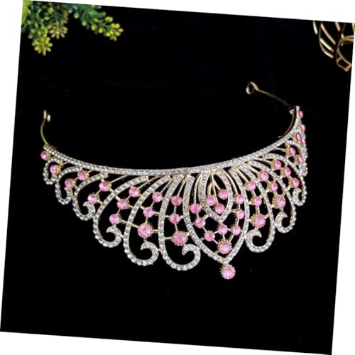 Couronne mariage baroque VICASKY : bijou de tête haute finition - 3