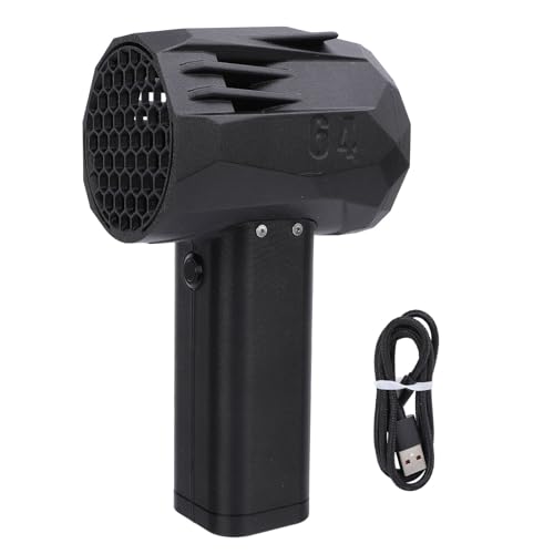 Miskall Electric Air Duster, Compressed Air Duster 64mm 20W Powerful Turbofan 1.4kg Thrust Rechargeable for Home Outdoor Computer Keyboard Car