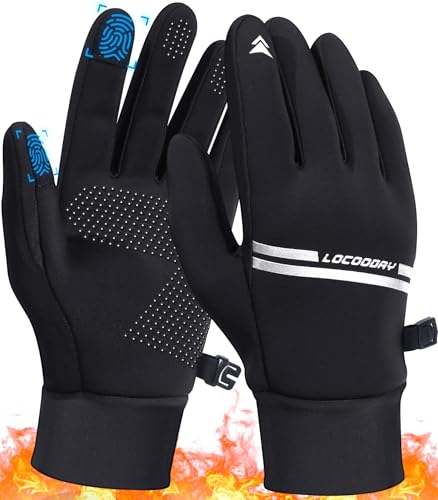 LOCOODAY Winter Gloves for Men Women - Windproof,Anti-Slip,Warm,Soft,Touch Screen,Splash Proof