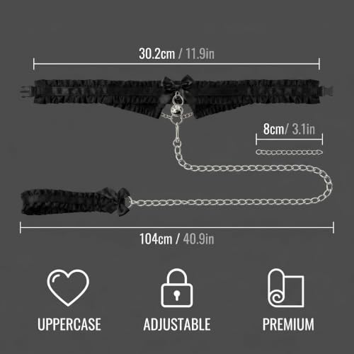 1 Stück Halsband Damen Für Sex, Halskette Mit O-Ring, Pu Leder Fetisch Sm Fesseln Erwachsene Sexspielzeug Für Paar (Schwarz) – Bild 2