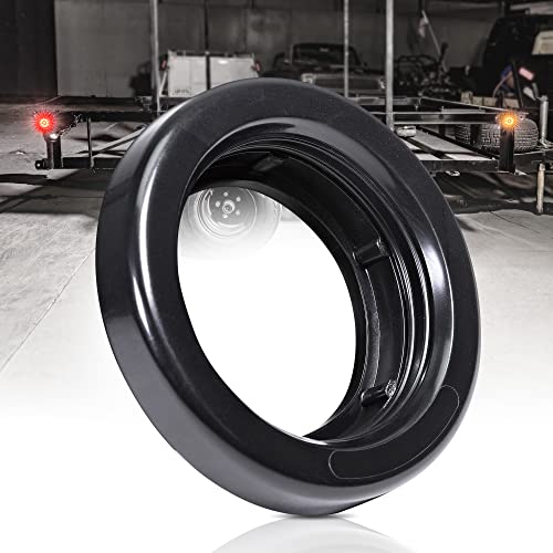 TRUE MODS Black Rubber Grommet for 2' Round Side Marker - [Easy Installation] [Perfect Seal] [Prevents Damage from Moisture] Universal Replacement Grommet for Trailers, RVs, and Trucks