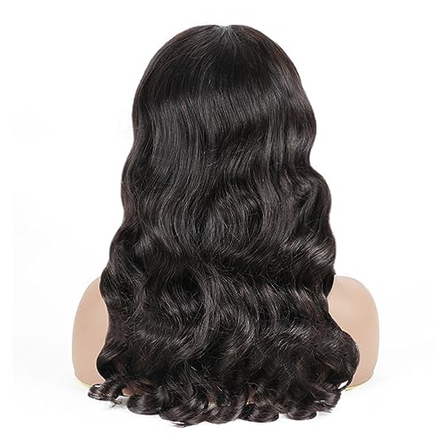 Image of ISEE Hair Glueless Wig Human Hair Ocean Wave 7X5 HD Lace Front Wig 20 Inch