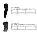 AceList 2 Packs (1 Pair) Protective Compression Wear - Men & Women Basketball Brace Support - Best to Immobilize, Strap & Wrap Knee for Volleyball, Football, Contact Sports