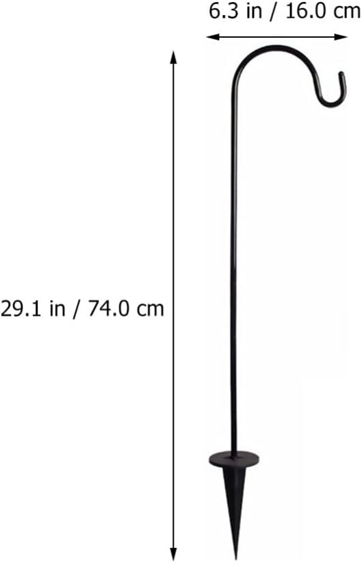 BESPORTBLE 16pcs Ground Shepherd Hooks Garden Flowerpot Stand for Outdoor Decor Hanging Hooks for Wedding Aisles Garden Use