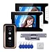 Produktbild cjcaijun Video-Türklingel Verdrahtete 7-Zoll-Video-Türtelefon-Video-Intercom-Türklingel-System 1 Monitor 1 RFID IR-Cut Kamera + elektrische Magnetverriegelung für Home Haus Wohnung Büro