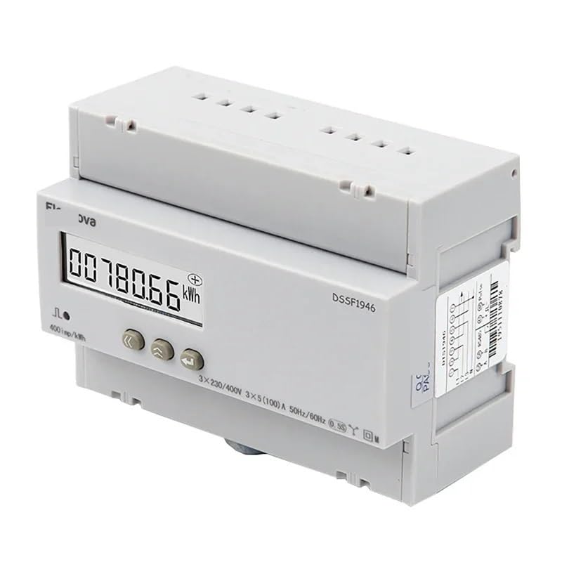 Multi Energy KWH Meter, Solar Power 3 Phase RS485, DIN Rail Digital LCD Multimeter-Voltage,Current,Power Factor,Frequency DSSF1946(Direct Input)