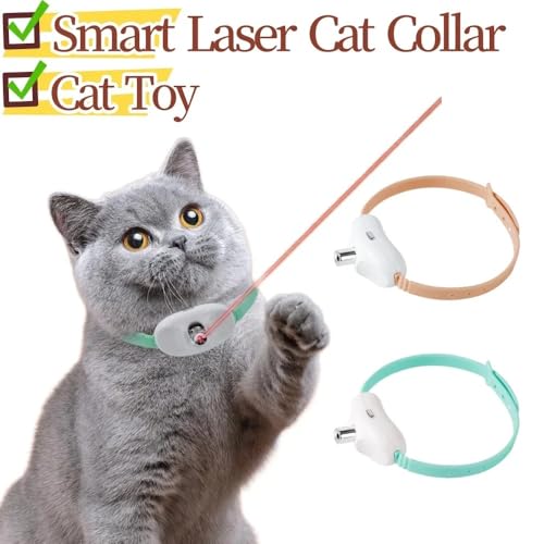 XJPXFQ Pointer Katzenspielzeug Halsband Teasing Elektrisches USB-Ladegerät Kätzchen Automatisches Gatos-Spielzeug Smart Laser Teasing Interaktives Katzenspielzeug(3)