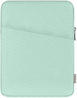 MoKo 9-11 Inch Tablet Sleeve Fits iPad air 5 10.9" 2022, iPad Pro 11 M2 2022-2018, iPad 10th 10.9 2022,iPad 9/8/7th Gen 10.2, iPad Air 4/3, iPad 9.7, Tab A 10.1, Polyester Bag with Pocket,Peacock Blue