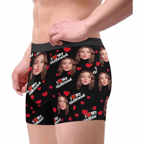 Custom Men's Underwear Boxer Briefs with Face Personalized Underwear Valentines Wedding Gift for Men Husband4