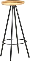 Vista 6 de bar Chairs,barstools,bar stools Set of 3,bar Table,sillas para barra de cocina,Bar Stools 4 pcs Rough Mango Woodbar Stool,bar Chairs,Barstool,bar