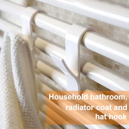 12 Stück Haken für Rundheizkörper, Haken für Handtuchheizkörper, Handtuchhalter für Heizungen, Hakens für Badezimmerheizkörper, für alle Standard Heizkörper