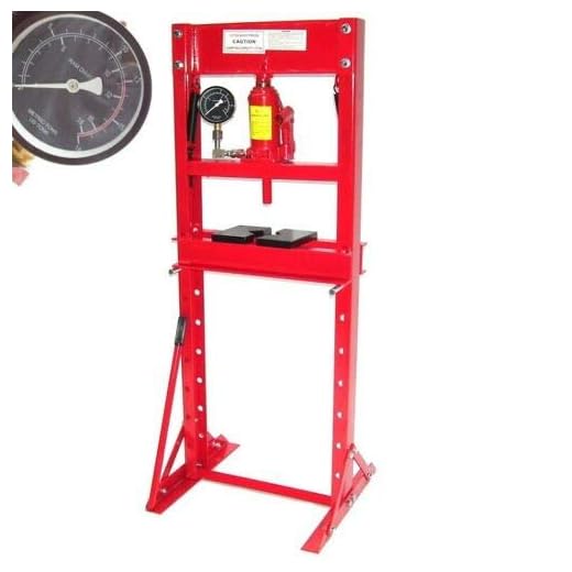 Verkstadspress 12t hydraulpress press förvaringspress med manometer 66171 AWZ