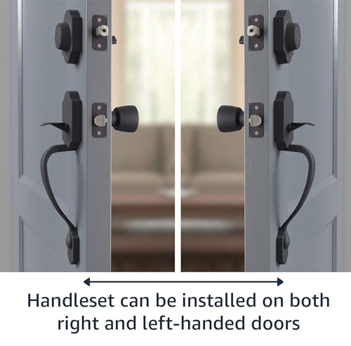 Amazon-Basics-Handleset-with-Tulip-Knob-Single-Cylinder-Matte-Black-1-Pack