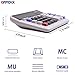 OFFIDIX Office Computer Key Electronic Calculator, Financial Calculators for Bank Stuff and Accouter, Financial Accounting Style 12-Digit Display with Battery and Solar Desktop Calculator