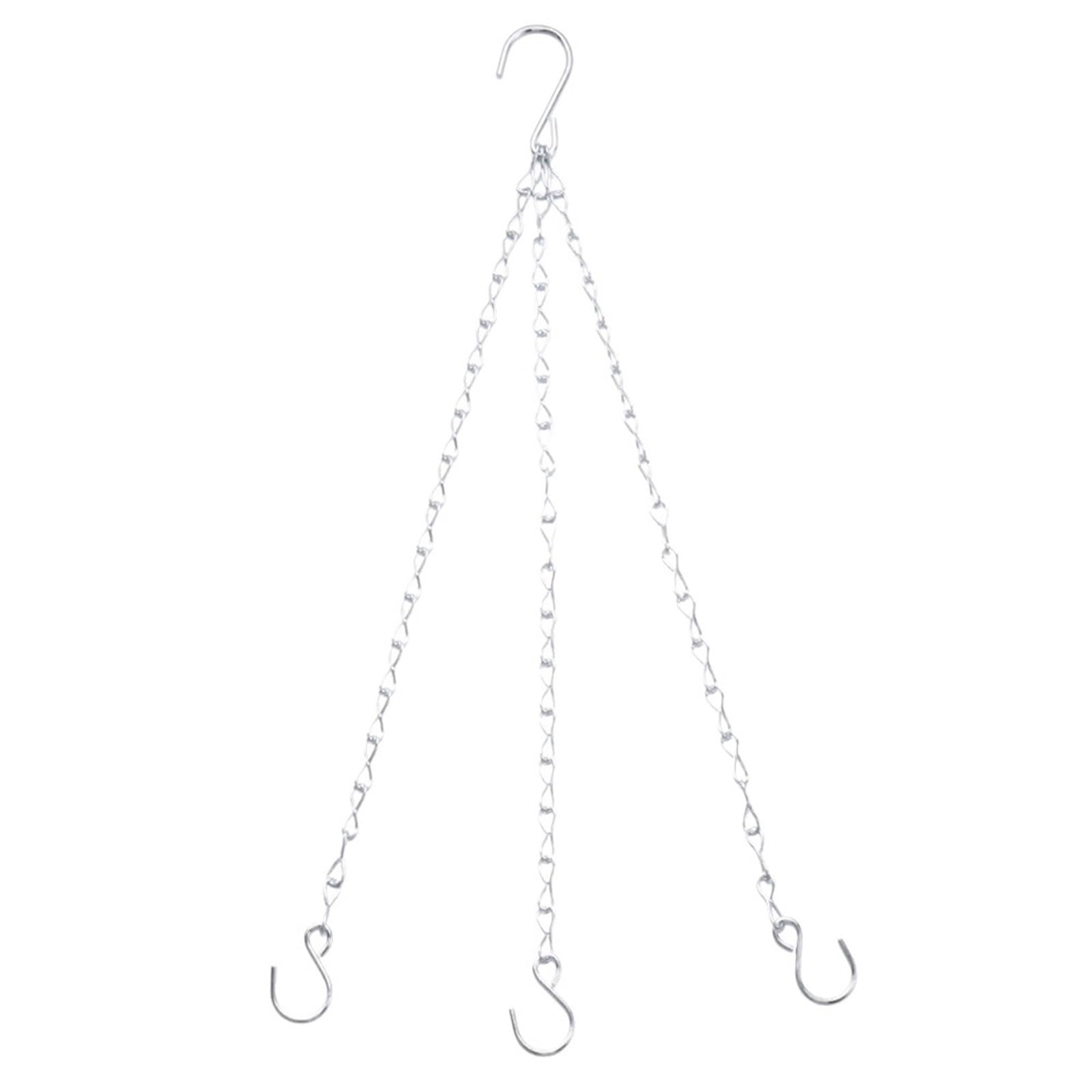 WUYXTO 4 Pcs Hanging Basket Chain Flower Pot Replacement Plant Hangers With Hooks For plant