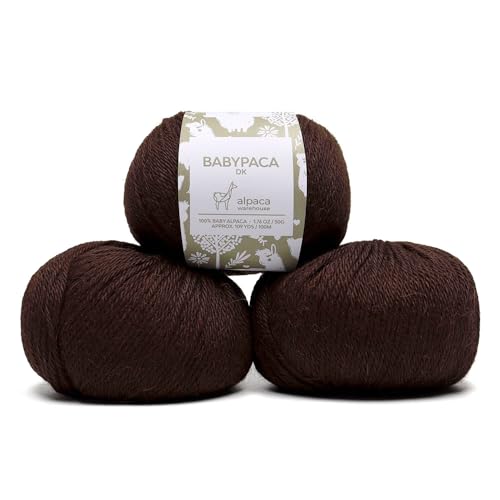 100% Baby Alpaca Yarn 3 Skeins