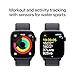 Apple Watch Series 10 [GPS 46mm case] Smartwatch with Jet Black Aluminum Case with Ink Sport Loop. Fitness Tracker, ECG App, Always-On Retina Display, Carbon Neutral