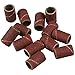 Boxonly 100 Pieces Sanding Bands Sleeves Drum Sander Set 120 Grit Sanding Drum Sand Bands Shank Rotary Tool Kit with 2 Mandrels