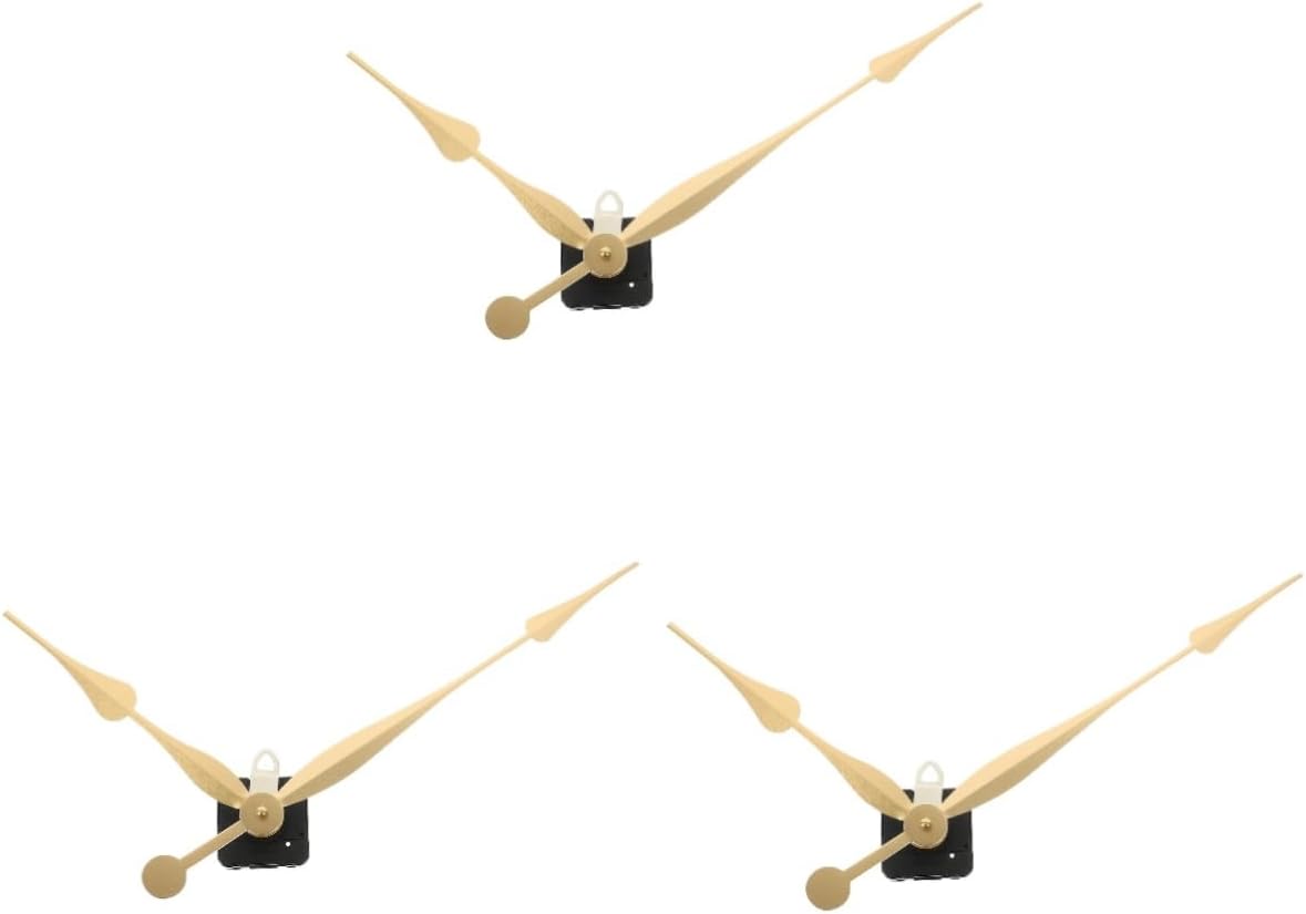 DOITOOL 3sets Clock Movement Torque Silent Mechanism for Wall Clock Replacement Practical and Stylish