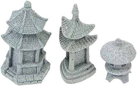 DOITOOL Mini-Steingarten Dekoration – 8-teiliges Set Aus Kunstharz, Zen-Garten Zubehör Für Miniatur-Landschaften