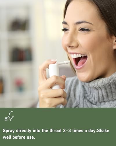 Image of Herbal Throat Spray 30ml - Soothes soreness & inflammation, freshens breath, fights infection with Hemp, Ginger, Clove & Peppermint Oils. Safe & natural.