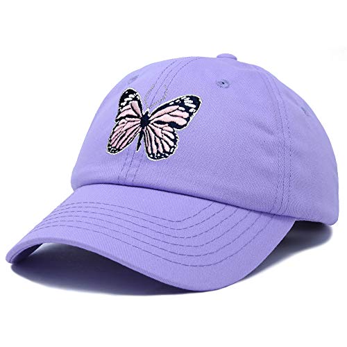 Dalix Pink Butterfly Hat Cute Womens Gift Embroidered Girls Cap In Lavender #TOP3
