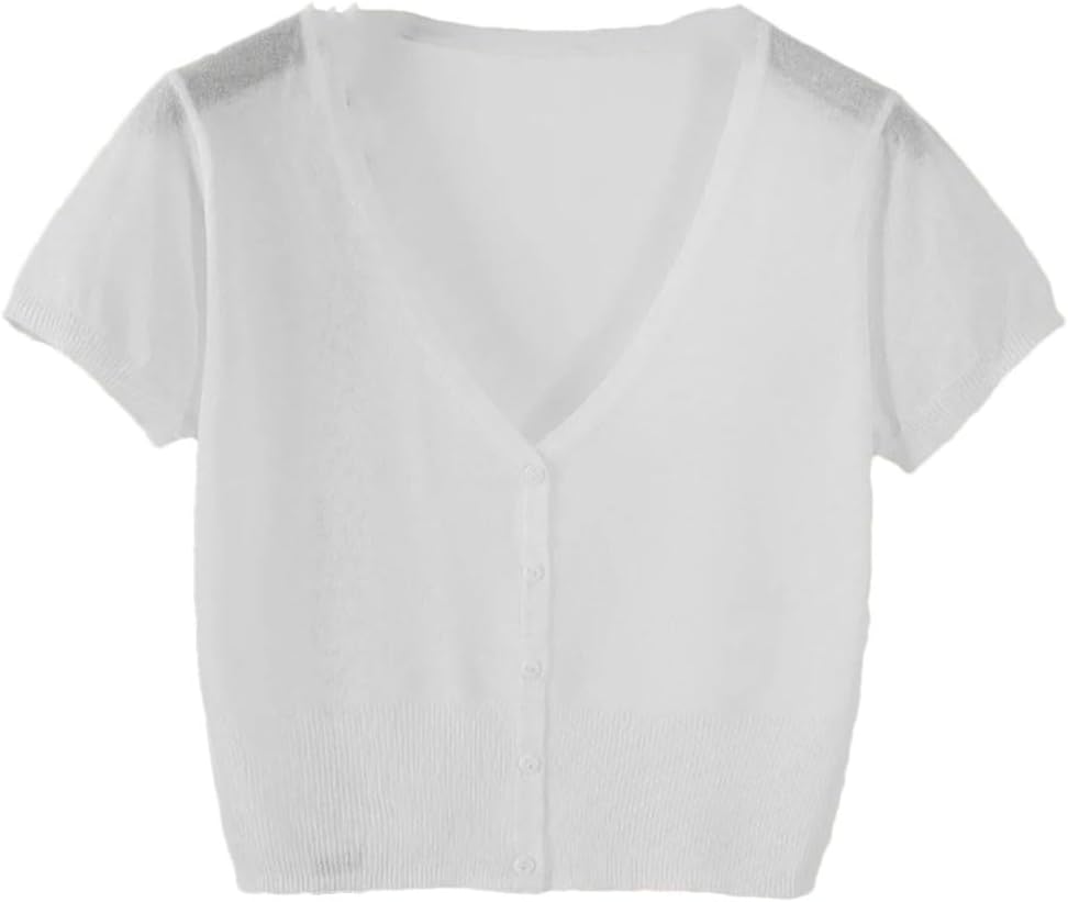Women's V-Neck Single-Breasted Knitted Loose Top