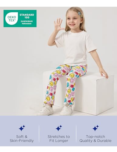 Toddler Girls Flare Leggings Bamboo Viscose Soft and Stretchy Little Girl Bell Bottoms4