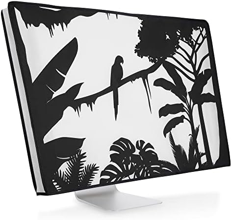 kwmobile 24-26" Monitor Cover - Protezione Monitor PC Antipolvere Schermo Computer - Custodia Protettiva Relax nella Giungla