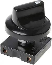 BWESOO Interruptor Rotativo Para Ventilador Preto, 4 Posições, Seletor De 3 Velocidades, Regulador Com Isolador Botão E Controles Profissionais Teto Parede