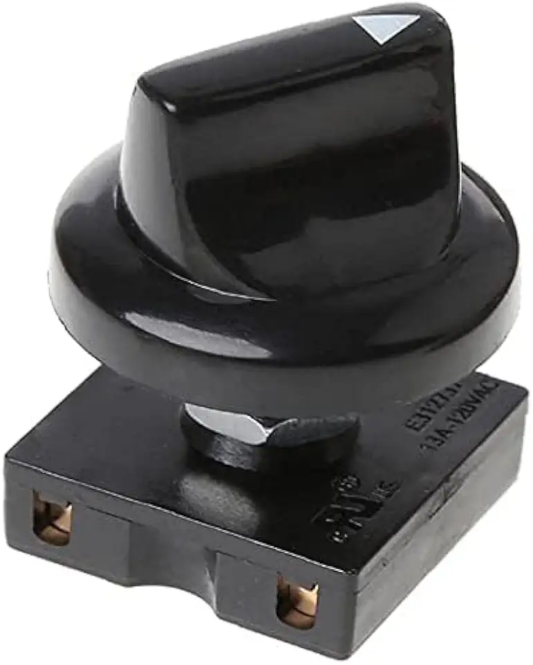 BWESOO Interruptor Rotativo Para Ventilador Preto, 4 Posições, Seletor De 3 Velocidades, Regulador Com Isolador Botão E Controles Profissionais Teto Parede