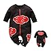 IURNXB Vestiti Per Bambini Vestito Cosplay Anime Tute Appena Nate Cartoon Bella Pagliaccetto (nero, 3-6 Mesi)