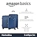 Amazon Basics Erweiterbares Hartschalengepäck-Set (S + M + L) – ABS-Reisegepäck mit 4 Spinner-Doppelrollen – Kratzfeste und leichte Konstruktion – Marineblau