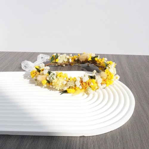 Corona de flores secas para boda DXXD modelo Adule miniatura 4