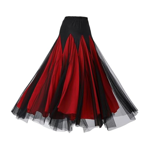 F Fityle Falda de baile de salón para mujer, traje de...