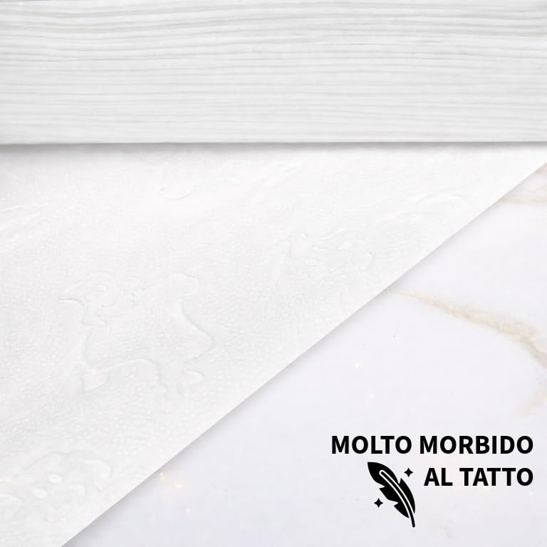 Asciugamani di carta a zig-zag laminati, doppio strato, 4000 pezzi | Cellulosa vergine goffrata ultra assorbente di alto grammo