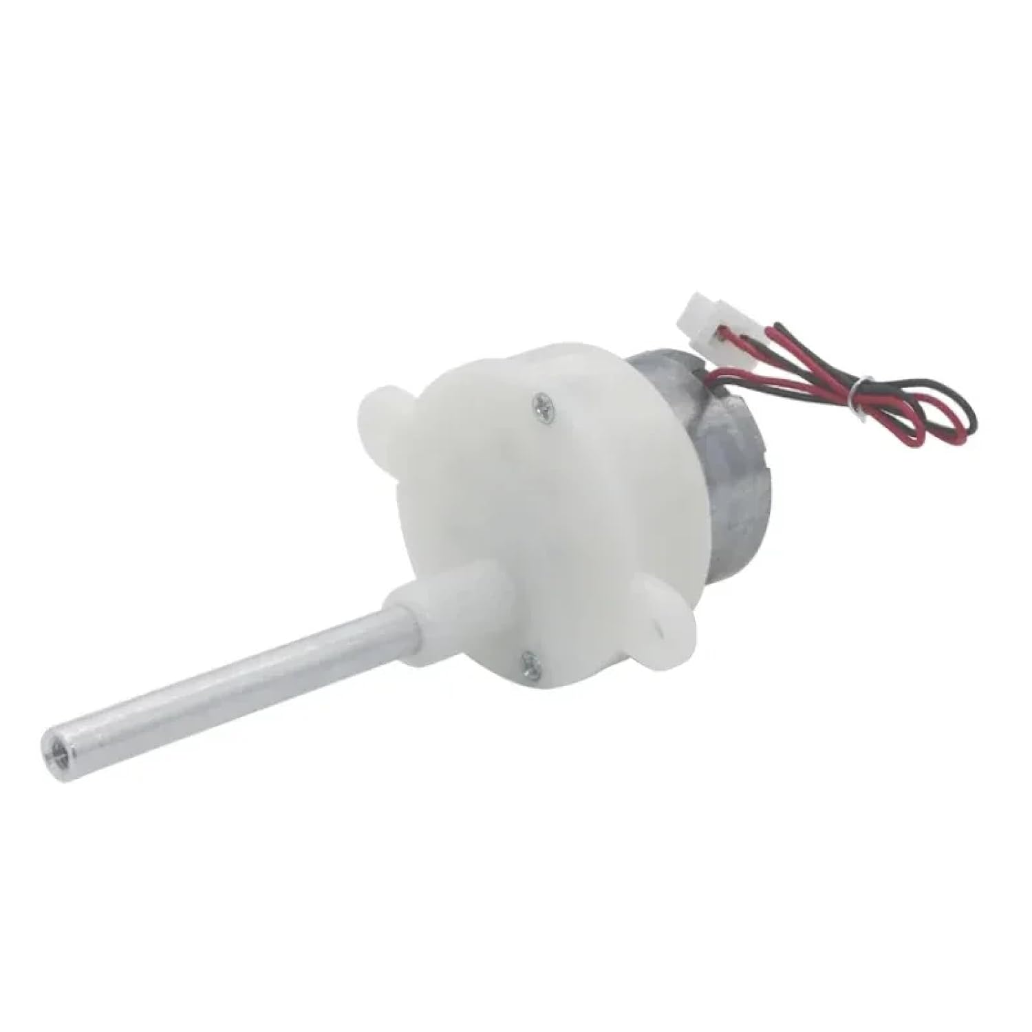 JS30-300 DC 6V 4RPM Long Shaft Mini Gear Motor, Slow Speed Reducer Gearbox with CW CCW Reversible Rotation for Electric Toy Stage