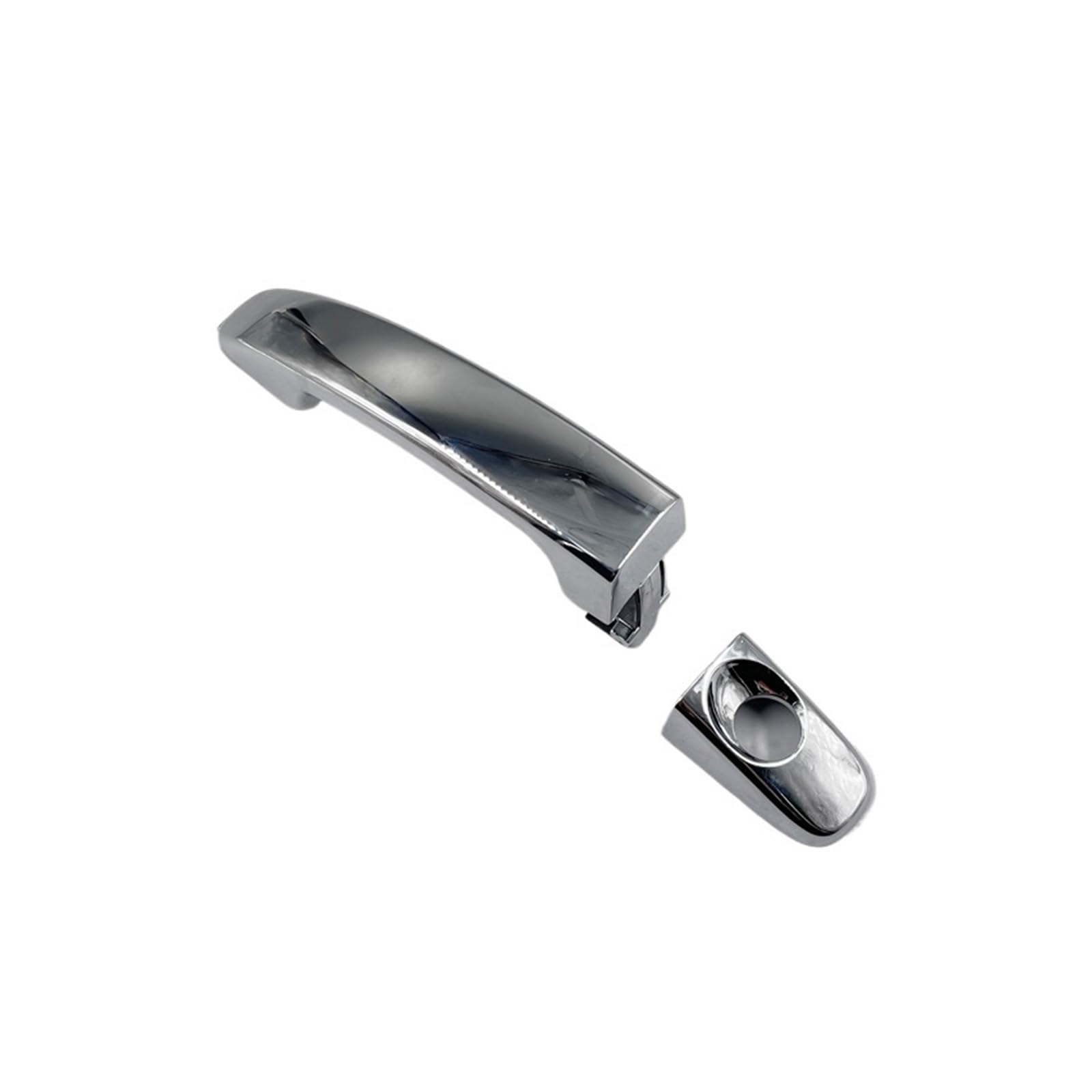 Dbckls Handle With Hole Cap Vehicle Exterior Outer Door Handle For Ranger For T6 For T7 For Mazda For Bt50 2012-2019 Door Outer Handle All Chrome With Capfor(Handle With Hole Cap)